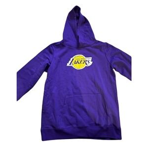 Los Angeles Lakers Hoodie Purple Pullover NBA Basketball Graphic Sweatshirt